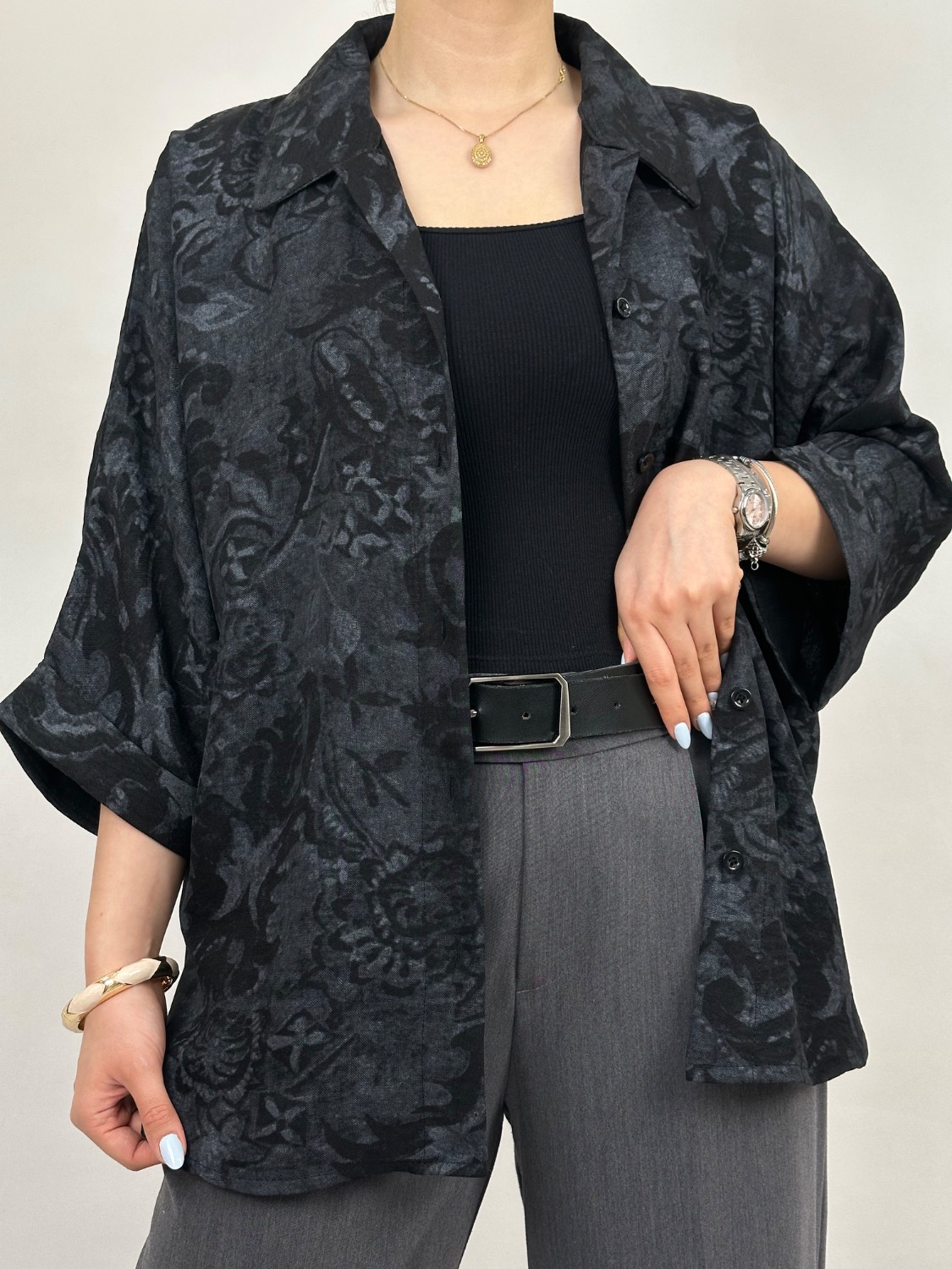 شومیز مشکی گازوییلی